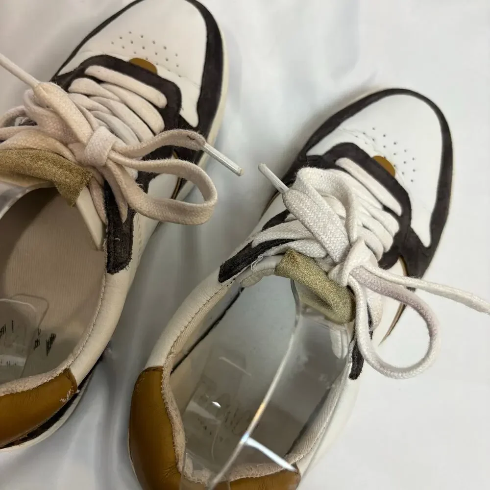 Madewell Court Sneakers White Leather & Spotted Calf Hair Women’s Size 7 - Picture 6 of 9